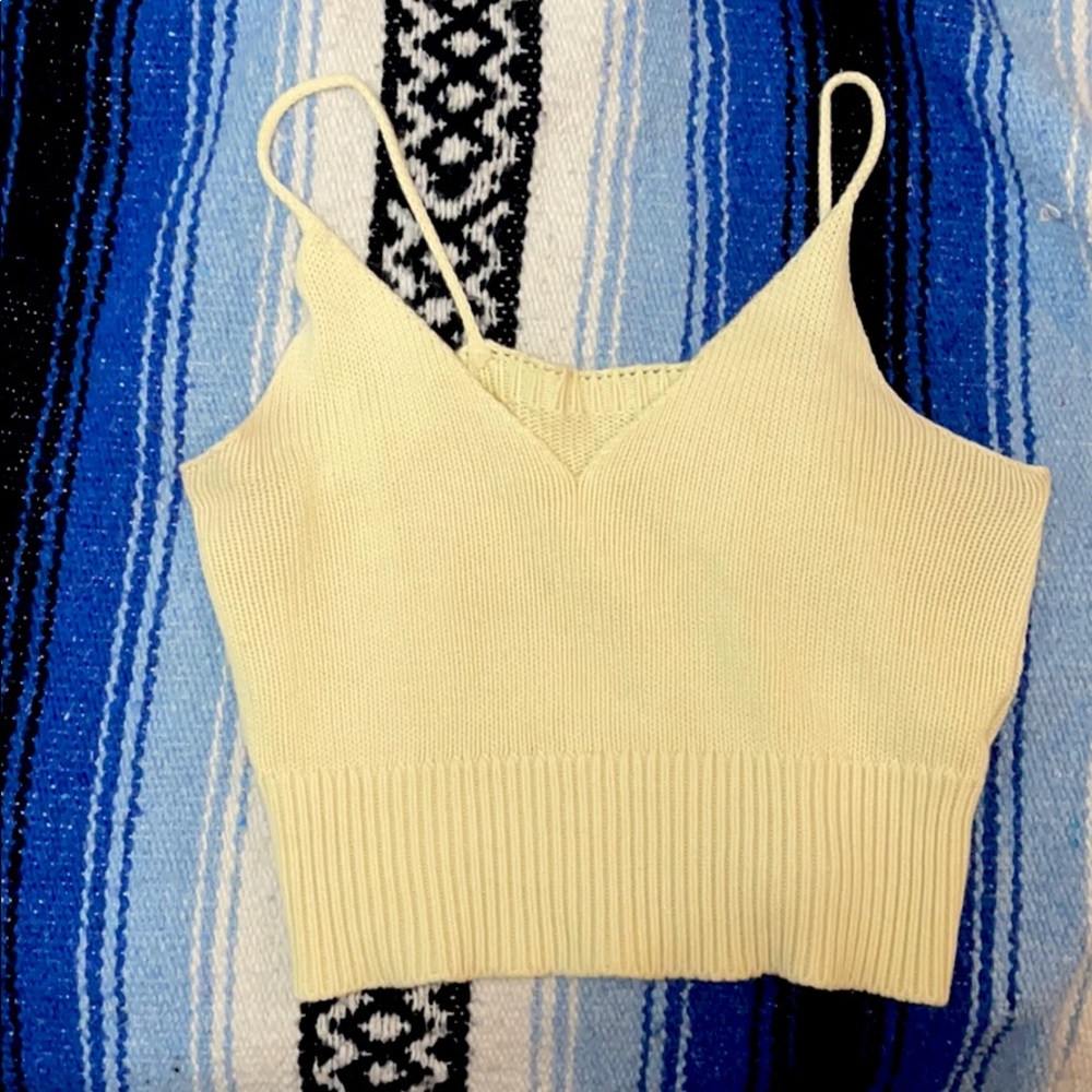 Yellow Brandy Melville Tank